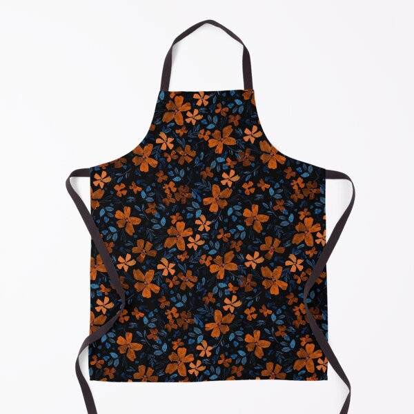 Item preview, Beige Black and Orange Abstract Flower Art designed and sold by alchemytree.