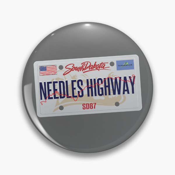 Item preview, Needles Highway US87 USA Black Hills South Dakota Sticker T-Shirt 01 designed and sold by OuterShellUK.