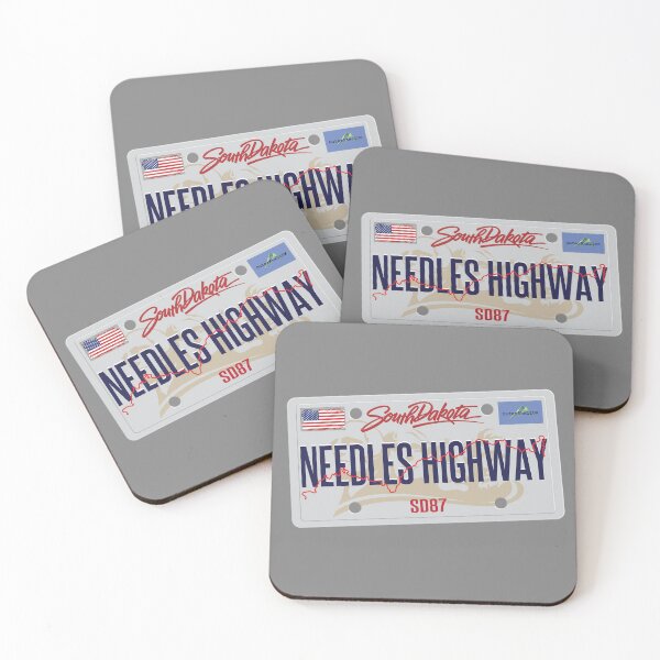 Item preview, Needles Highway US87 USA Black Hills South Dakota Sticker T-Shirt 01 designed and sold by OuterShellUK.