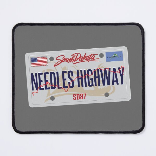 Item preview, Needles Highway US87 USA Black Hills South Dakota Sticker T-Shirt 01 designed and sold by OuterShellUK.