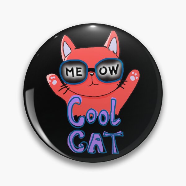 Item preview, Cartoon Cool Cat, Meow, Cute Cat, Red, designed and sold by Maculele.