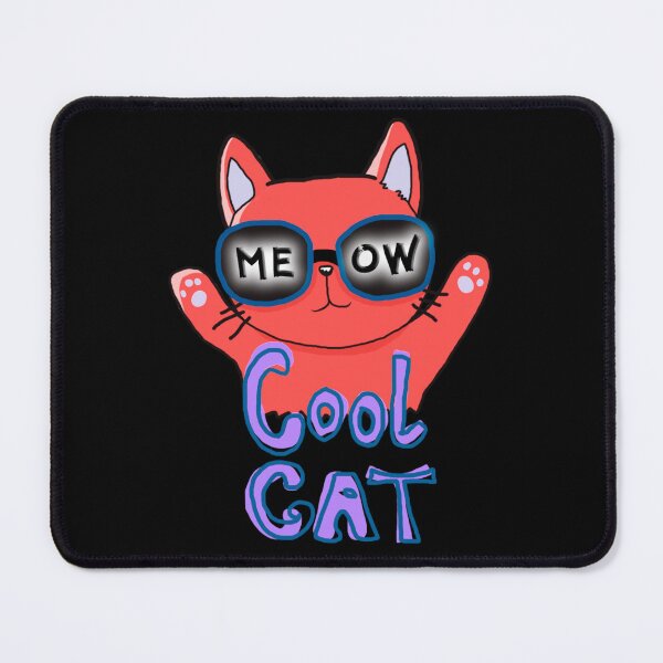 Item preview, Cartoon Cool Cat, Meow, Cute Cat, Red, designed and sold by Maculele.
