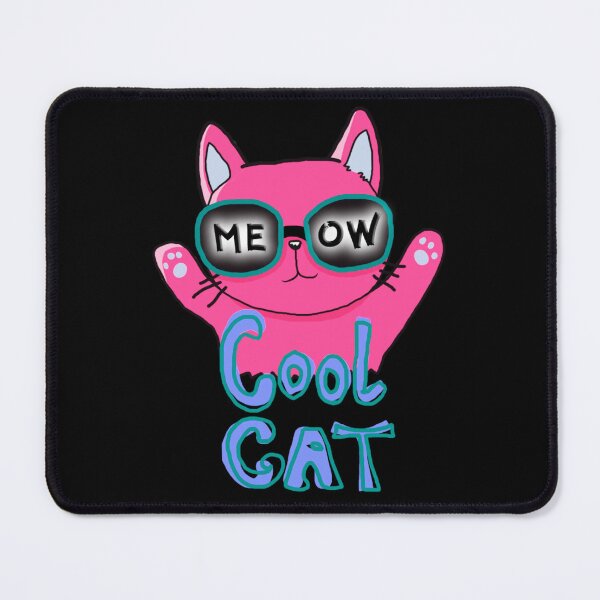 Item preview, Cartoon Cool Cat, Meow, Cute Cat, Pink, designed and sold by Maculele.