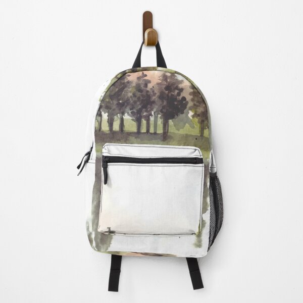 Item preview, Beautiful Reflection Of Pine Trees In Lake Watercolor designed and sold by Yorda Creative.
