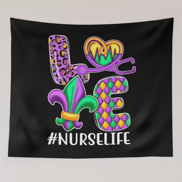 Item preview, Mardi Gras 2022 Love Nurse Life designed and sold by NesArt.