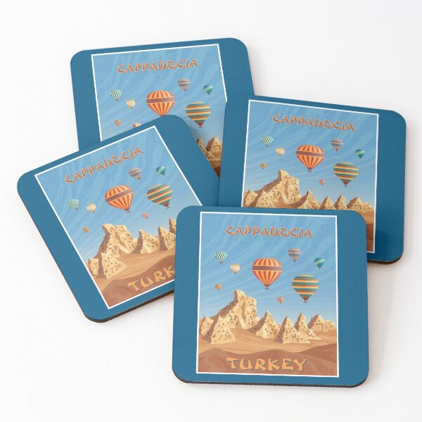 Item preview, TURKEY : Cappadocia Honey Combed Hills Tourism Advertising Print designed and sold by posterbobs.