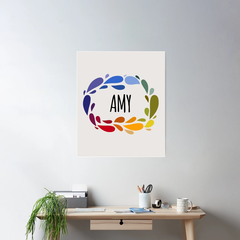Amy Name Cute Colorful Gift Named Amy