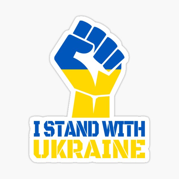 Item preview, I STAND WITH UKRAINE - SUPPORT UKRAINE designed and sold by TravelHappiness.