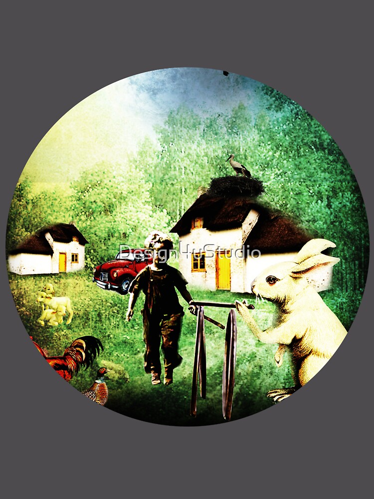 Thumbnail 6 von 6, Premium Oversized Pullover, Village life in a parallel universe designt und verkauft von Design4uStudio.