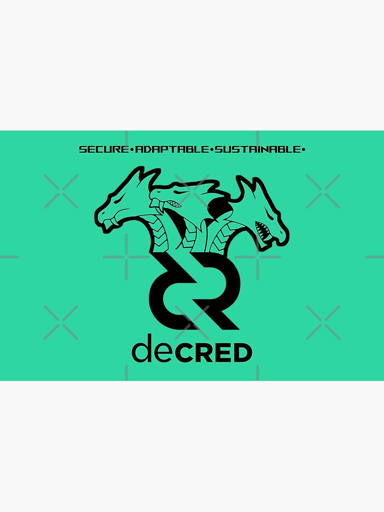 Thumbnail 2 of 2, Laptop Skin, Decred hydra - DCR Turquoise © v2 (Design timestamped by https://timestamp.decred.org/) designed and sold by OfficialCryptos.