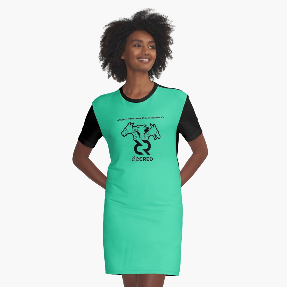 Item preview, Graphic T-Shirt Dress designed and sold by OfficialCryptos.
