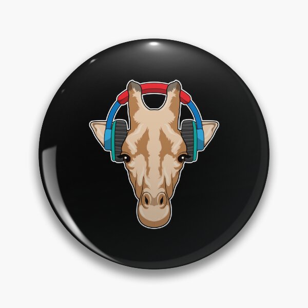 Artikelvorschau, Giraffe bei Musik mit Kopfhörer entworfen und verkauft von Snabdesign84.
