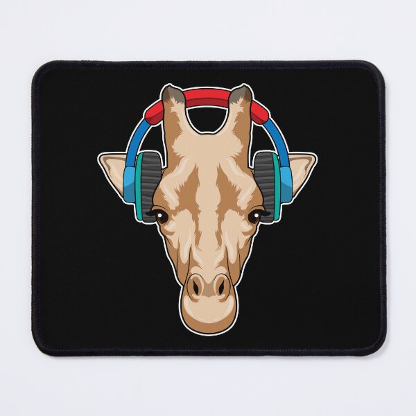 Artikelvorschau, Giraffe bei Musik mit Kopfhörer entworfen und verkauft von Snabdesign84.