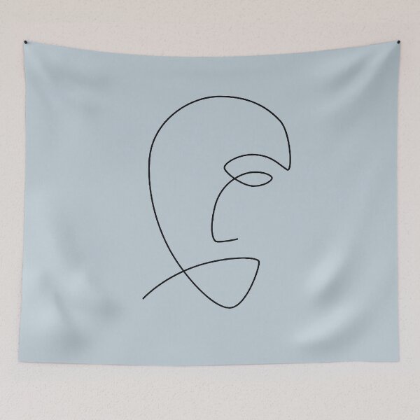 Item preview, Abstract Sad Face Drawing designed and sold by PigGame.