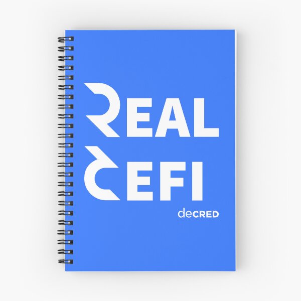 Item preview, Decred Real Defi - DCR Blue © v1 (Design timestamped by https://timestamp.decred.org/) designed and sold by OfficialCryptos.