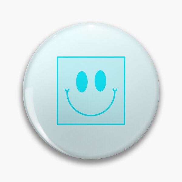 Item preview,  Sky Blue Square Smiley Face designed and sold by EpicCreation.