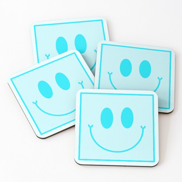 Item preview,  Sky Blue Square Smiley Face designed and sold by EpicCreation.