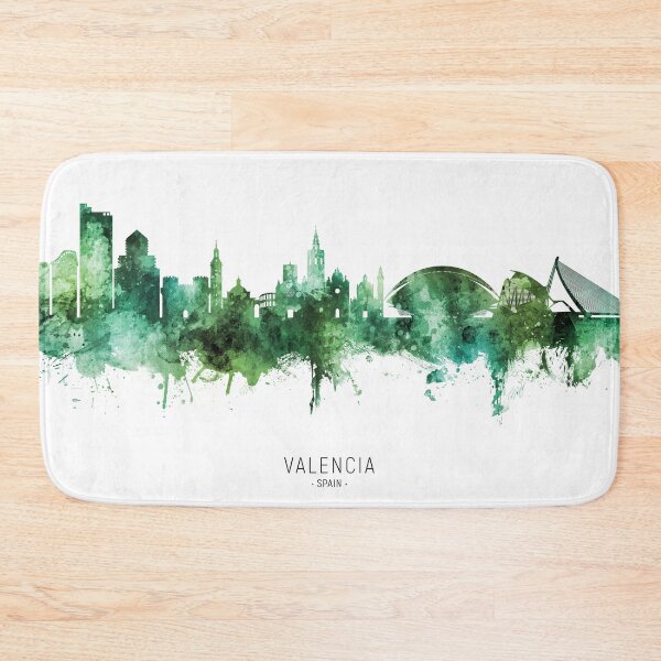 Item preview, Valencia Spain Skyline designed and sold by ArtPrints.