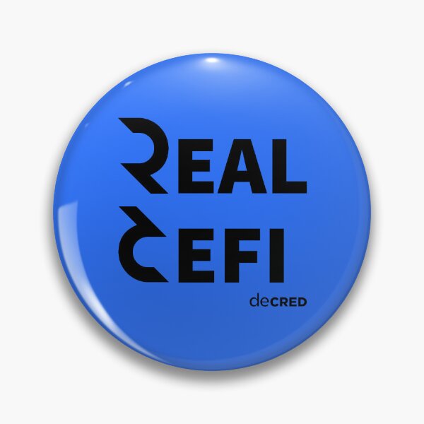 Artikelvorschau, Decred Real Defi - DCR Blue © v2 (Design mit Zeitstempel von https://timestamp.decred.org/) entworfen und verkauft von OfficialCryptos.