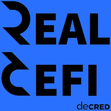 Artwork thumbnail, Decred Real Defi - DCR Blue © v2 (Design timestamped by https://timestamp.decred.org/) by OfficialCryptos