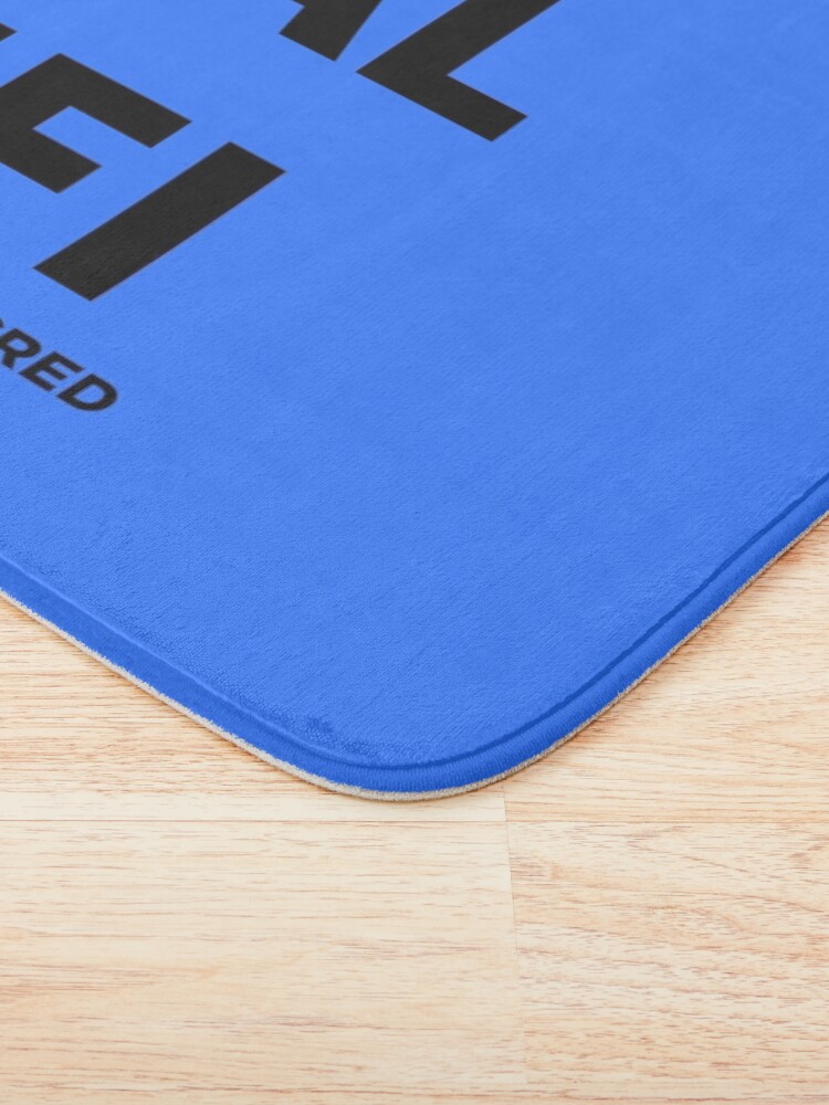 Thumbnail 3 of 6, Bath Mat, Decred Real Defi - DCR Blue © v2 (Design timestamped by https://timestamp.decred.org/) designed and sold by OfficialCryptos.