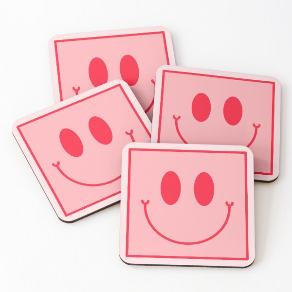 Item preview, Preppy Red Square Smiley Face designed and sold by EpicCreation.