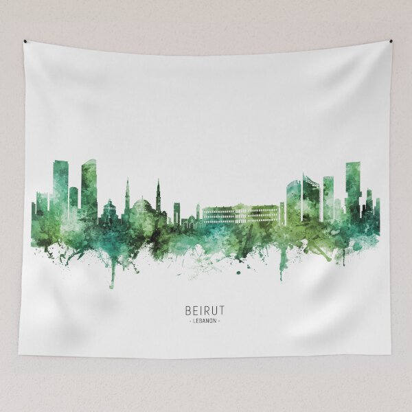 Item preview, Beirut Lebanon Skyline designed and sold by ArtPrints.