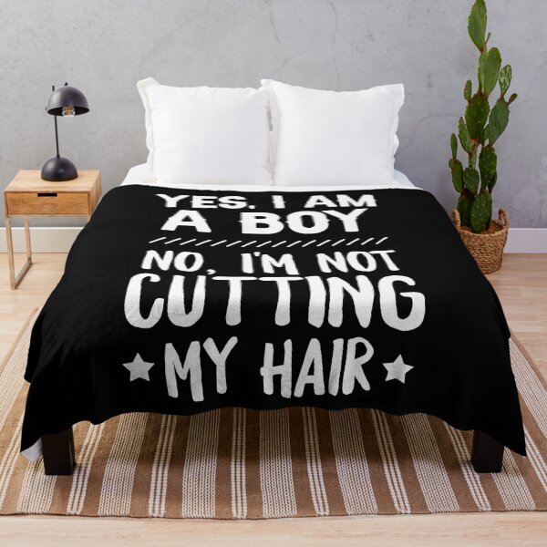 Item preview, Yes, I Am A Boy No, I'm Not Cutting My Hair Shirt, Funny Gifts For Boys With Long Hair, Long Hair Boys, Funny Long Hair Shirt, Boy Long Hair designed and sold by aymob.