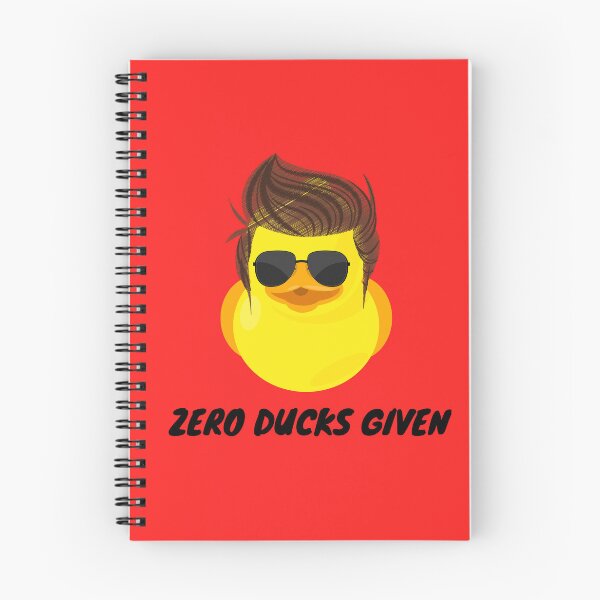 Item preview, Zero Ducks Given - Cool and Funny, Unbothered Retro Duck with a Wig, design for Duck Lovers  designed and sold by haRexia.