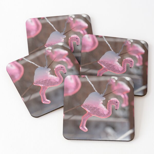 Item preview, Pink Flamingos Covered in Snow designed and sold by Spring Reilly.