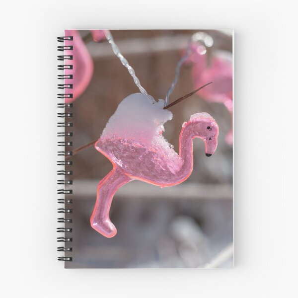 Item preview, Pink Flamingos Covered in Snow designed and sold by Spring Reilly.