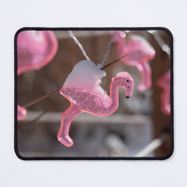 Item preview, Pink Flamingos Covered in Snow designed and sold by Spring Reilly.