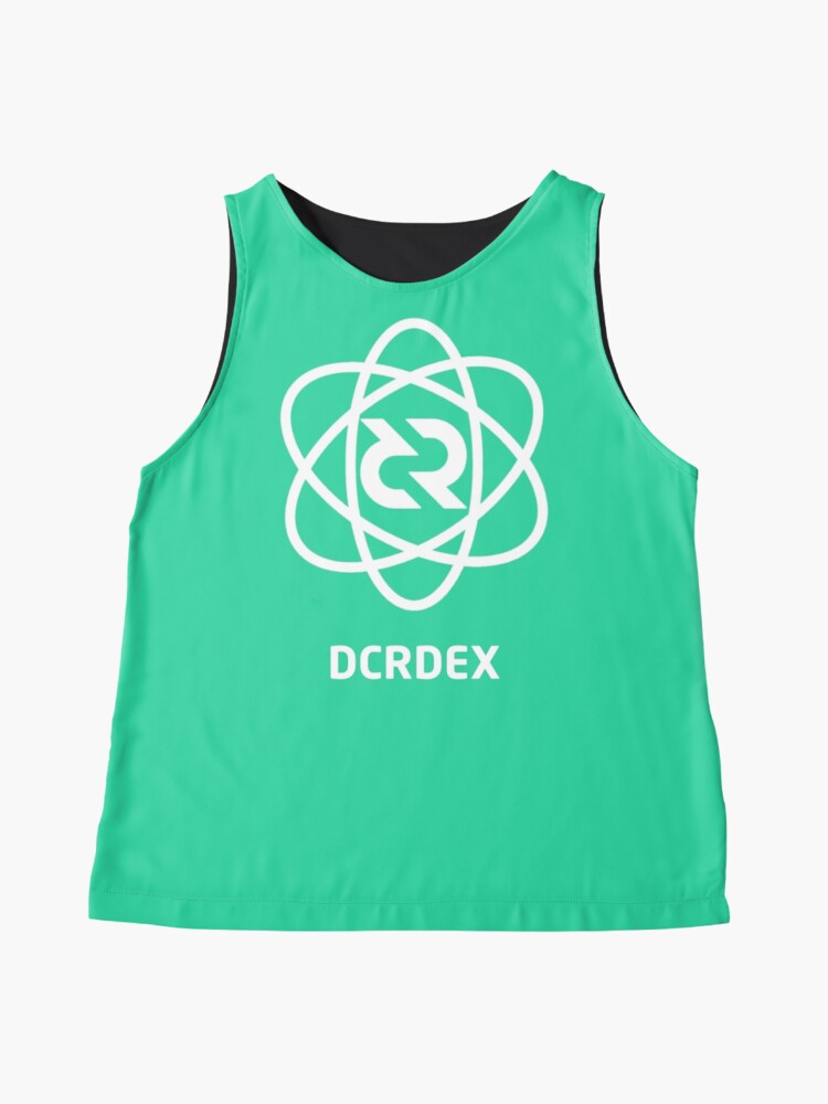 Thumbnail 4 of 6, Sleeveless Top, DCRDEX - DCR Turquoise © v1 (Design timestamped by https://timestamp.decred.org/) designed and sold by OfficialCryptos.
