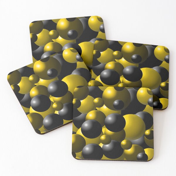 Item preview, Pattern Art Golden and Black Shades balls designed and sold by chahakisha.