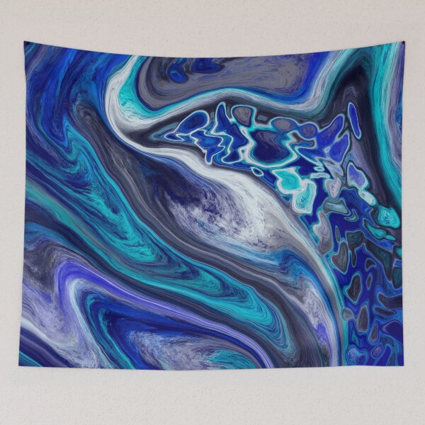 Item preview, Blue Abstract Geode designed and sold by SparkyMae.