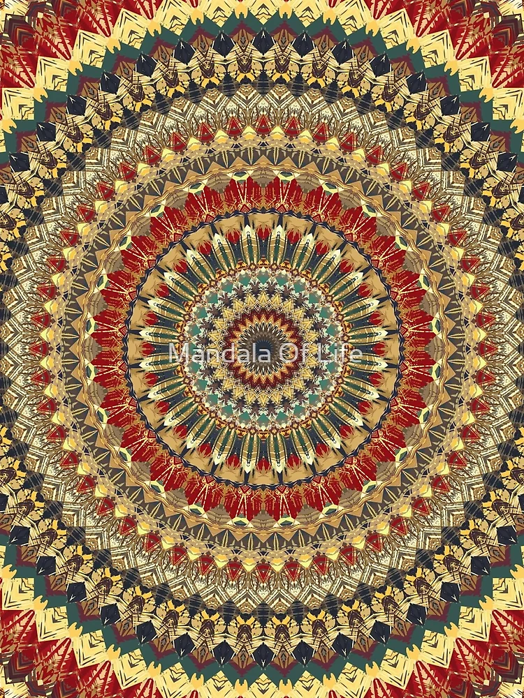 Thumbnail 3 of 3, Scarf, Mandala 194 designed and sold by Mandala Of Life.