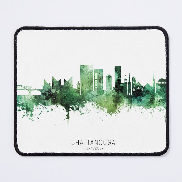 Aperçu de l'œuvre Chattanooga Tennessee Skyline créée et vendue par ArtPrints.