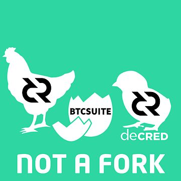 Artwork thumbnail, Not a fork - DCR Turquoise © v1 (Design timestamped by https://timestamp.decred.org/) by OfficialCryptos
