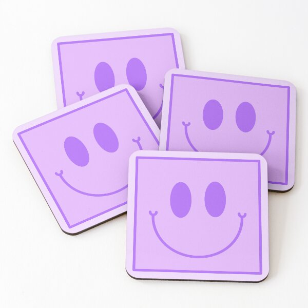 Item preview, Preppy Purple Square Smiley Face designed and sold by EpicCreation.