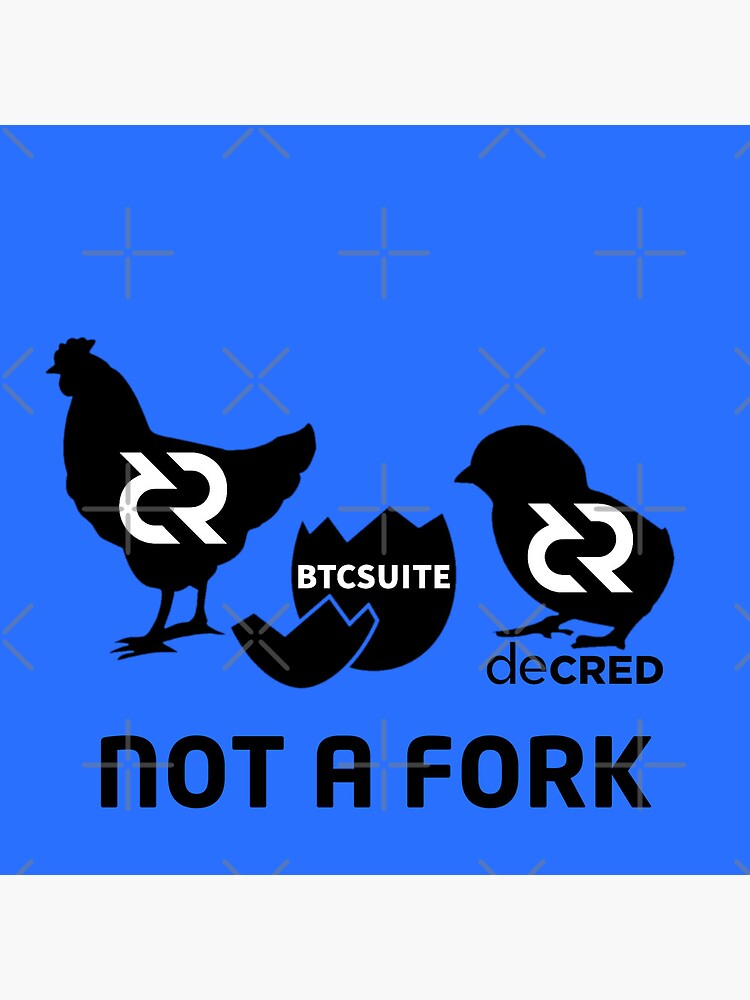 Thumbnail 5 of 5, Coasters (Set of 4), Not a fork - DCR Blue © v2 (Design timestamped by https://timestamp.decred.org/) designed and sold by OfficialCryptos.