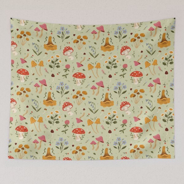 Item preview, Mushrooms and Wildflowers designed and sold by ohjessmarie.