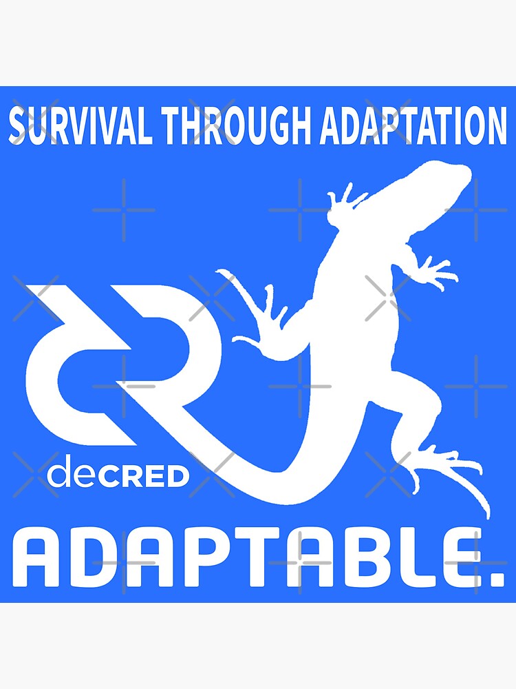 Thumbnail 3 of 3, Poster, Decred Adaptable - DCR Blue © v1 (Design timestamped by https://timestamp.decred.org/) designed and sold by OfficialCryptos.