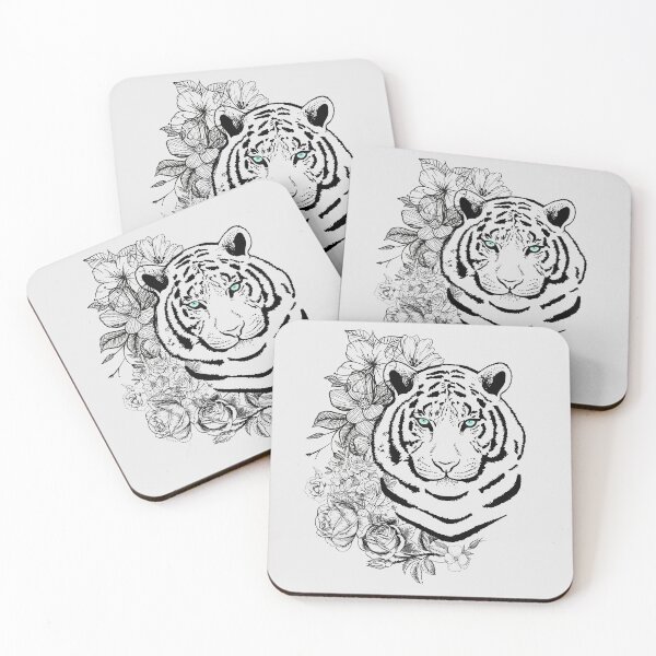 Item preview, Copy of Copy of Tiger With Flowers Very Cute designed and sold by Pink-angel2030.
