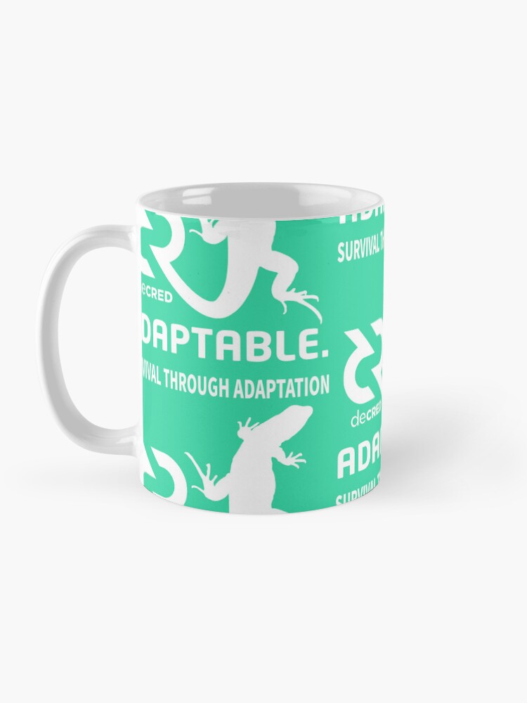 Thumbnail 3 of 6, Coffee Mug, Decred Adaptable - DCR Turquoise © v1 (Design timestamped by https://timestamp.decred.org/) designed and sold by OfficialCryptos.