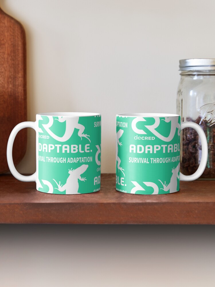 Thumbnail 2 of 6, Coffee Mug, Decred Adaptable - DCR Turquoise © v1 (Design timestamped by https://timestamp.decred.org/) designed and sold by OfficialCryptos.