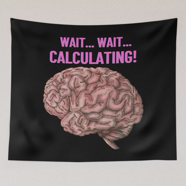 Item preview, An Exhausted Brain Illustration with Slogan designed and sold by beddreams.