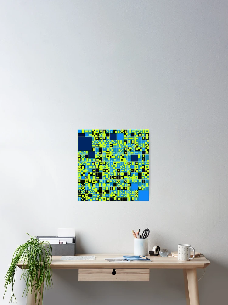 Thumbnail 2 of 3, Poster, Squares 9 designed and sold by genpythonart.