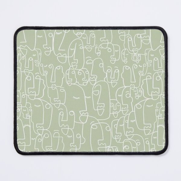 Item preview, sage green faces designed and sold by NSdesigns55.