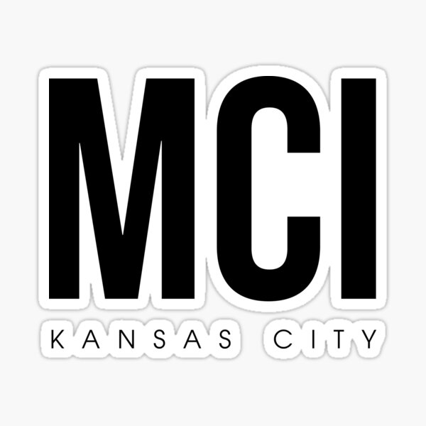  mci kansas city airport code sticker by cartocreative redbubble