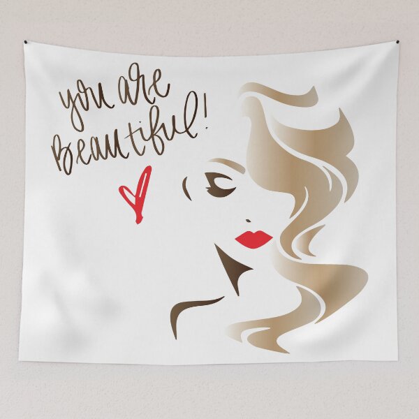 Item preview, You Are Beautiful designed and sold by AmazingArtMandi.